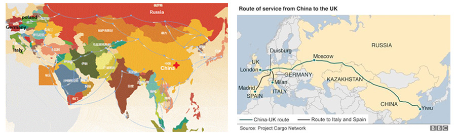 Ruta de China a Europa