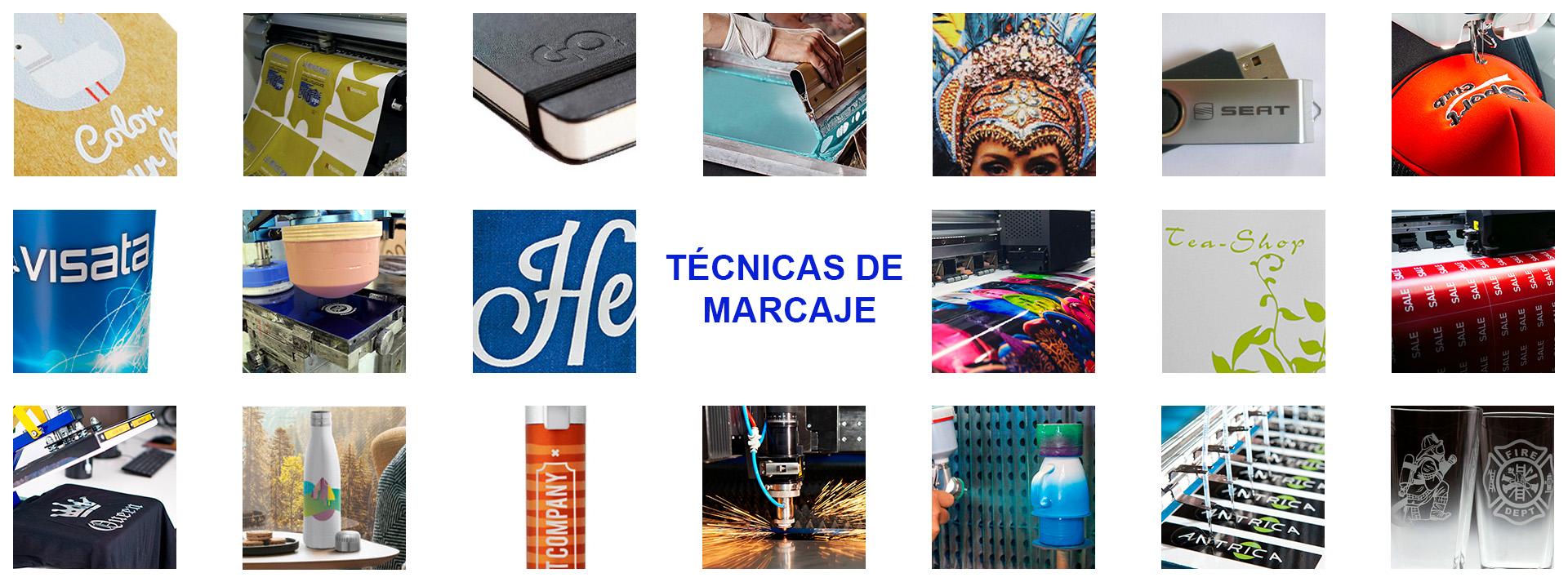 Técnicas de marcajes: Guía de las principales técnicas de personalización