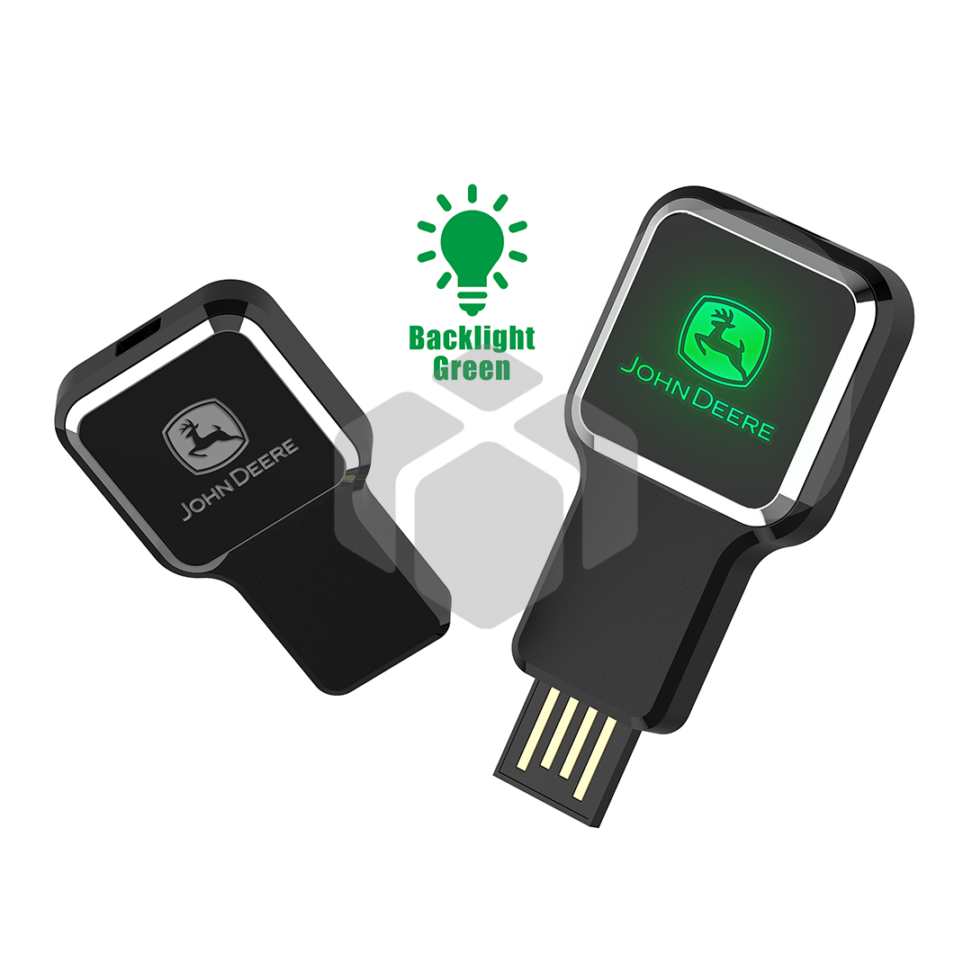 Memoria USB LED Fondo Negro Retractil