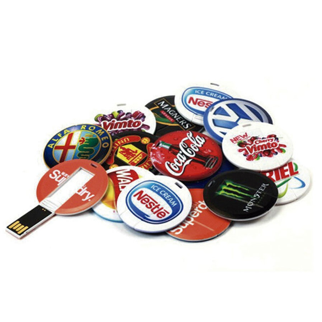 Memoria USB Tarjeta redonda