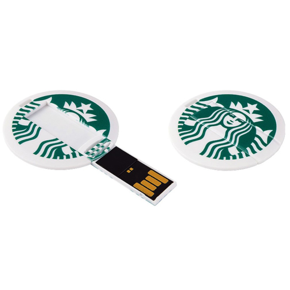 Memoria USB Tarjeta redonda