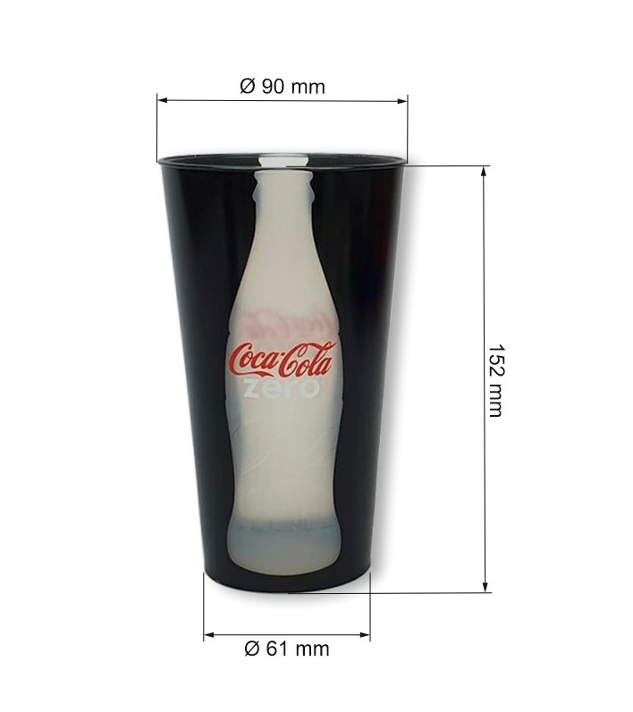 Vaso 600 ml IML + Tapa + Caña + Tapón
