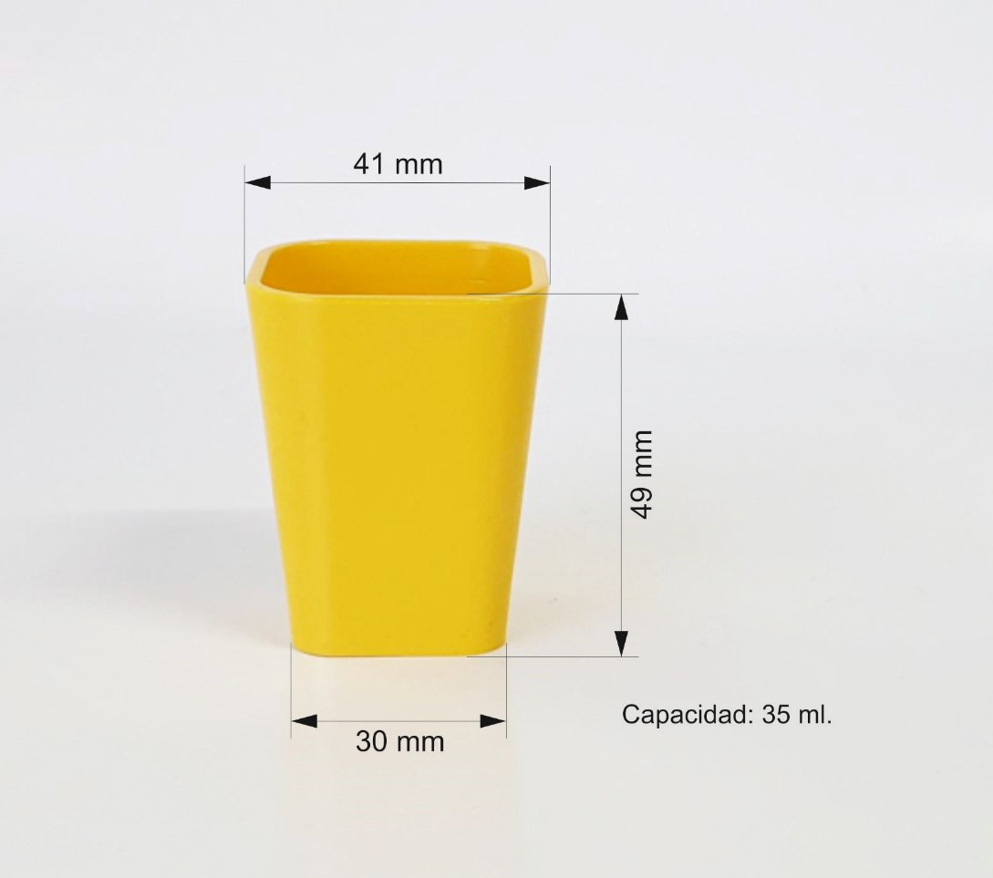 Vaso chupito cuadrado 30 ml