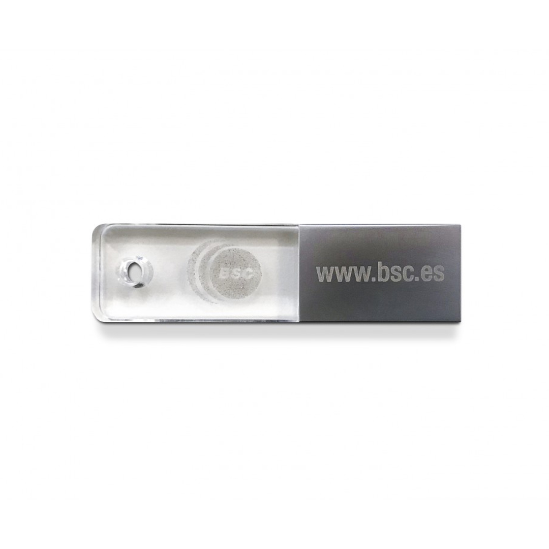 Memoria USB Metal Y Cristal