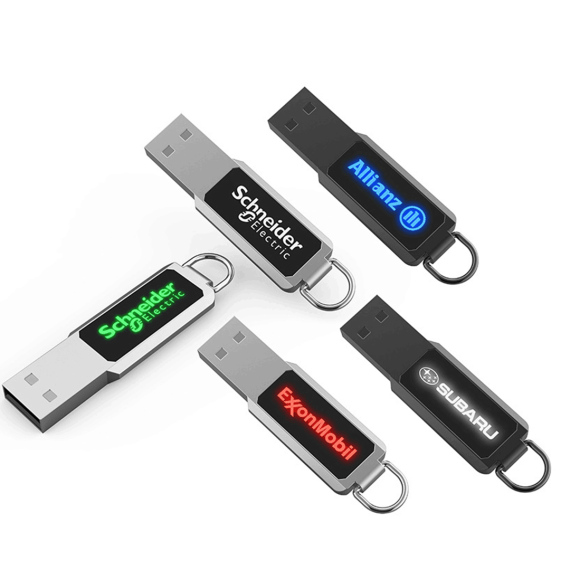 Memoria USB personalizable luminosa y elegante