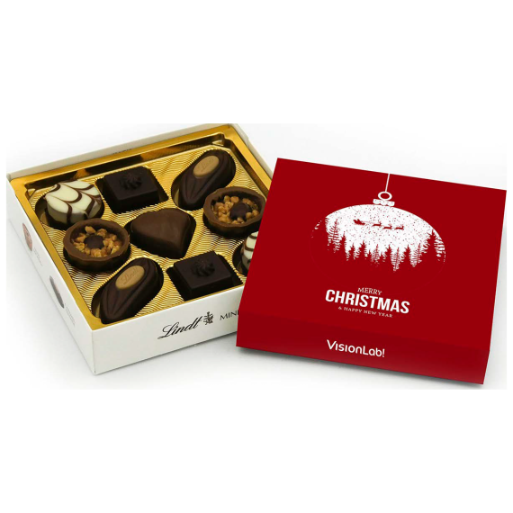 Caja de 9 mini bombones Lindor de Lindt