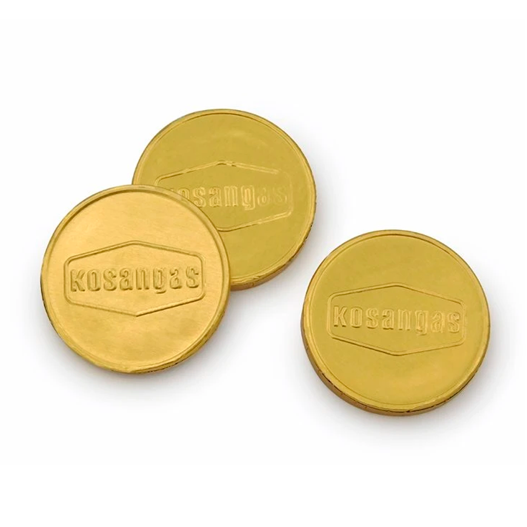 Monedas de chocolate