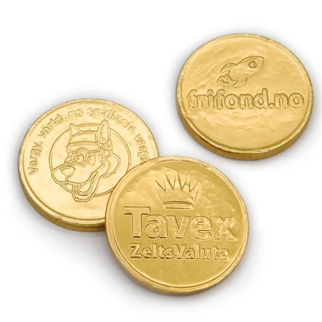 Monedas de chocolate