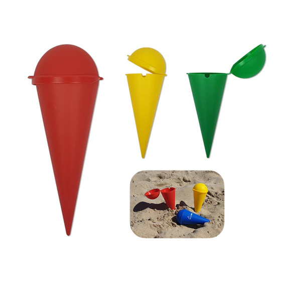 Cenicero de playa tipo cono