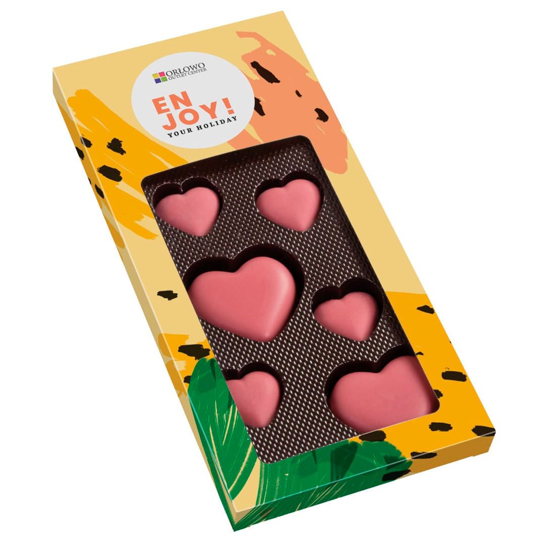 Set de chocolates en forma de corazón