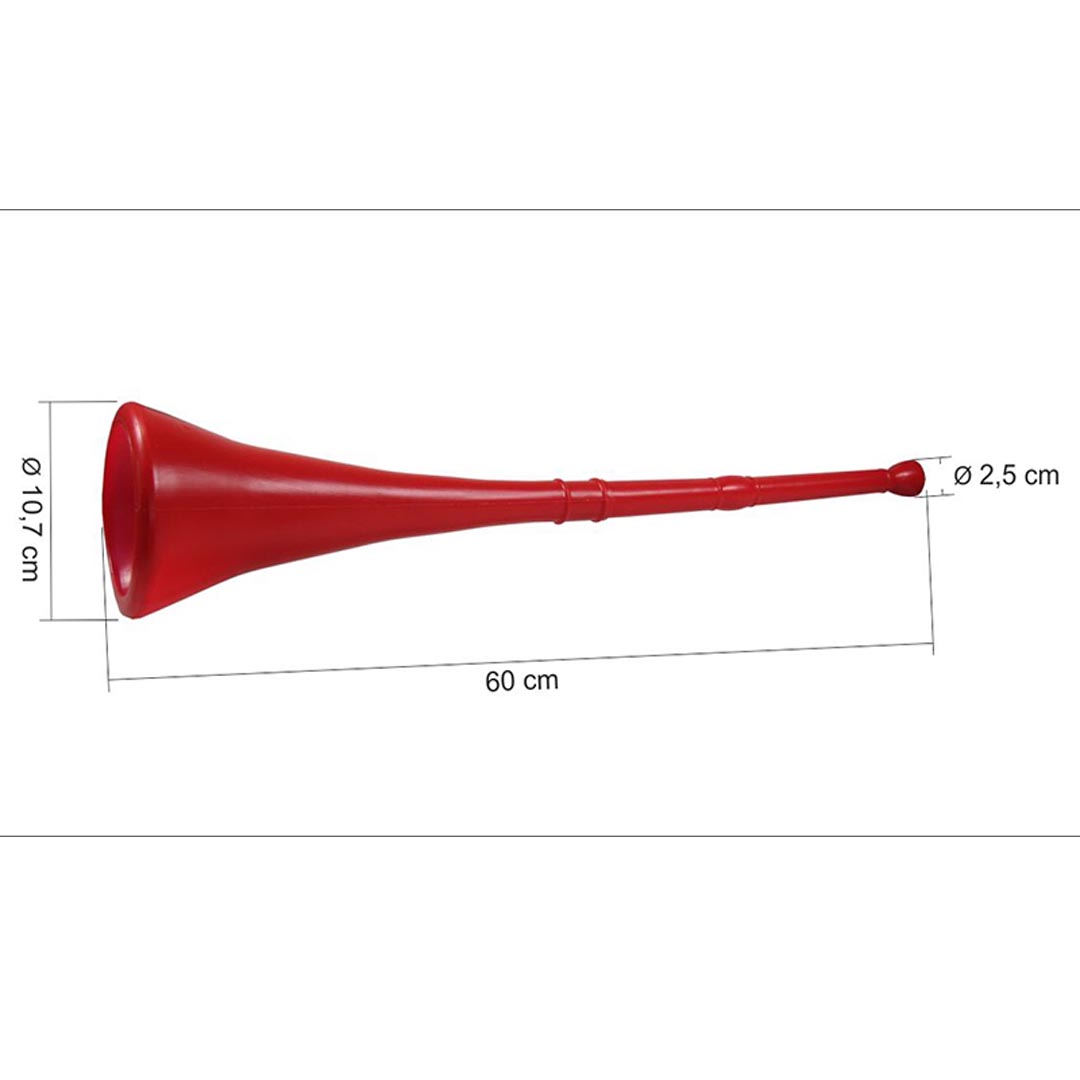 Vuvuzela o trompeta de animación grande de 60 cm
