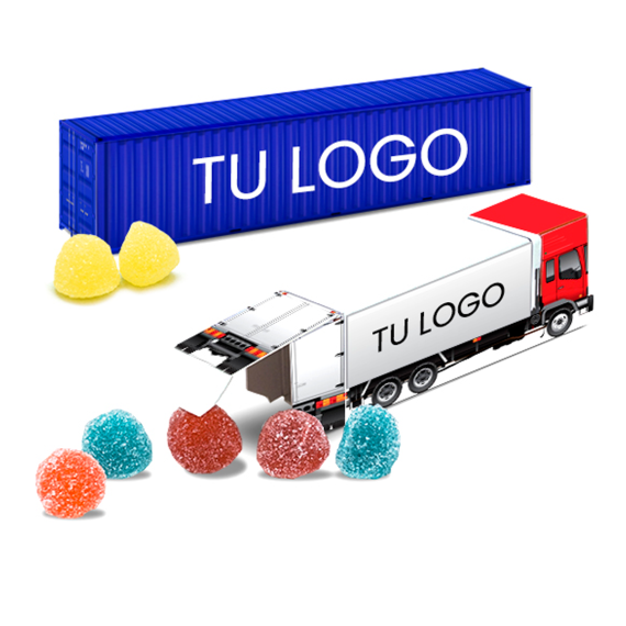 Camion contenedor dispensador de dulces