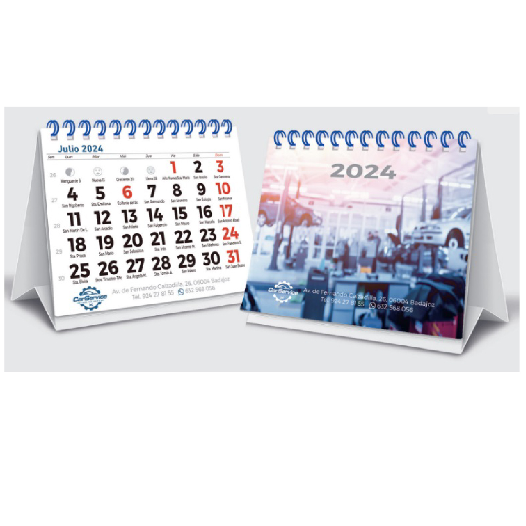 Calendario personalizado de sobremesa 