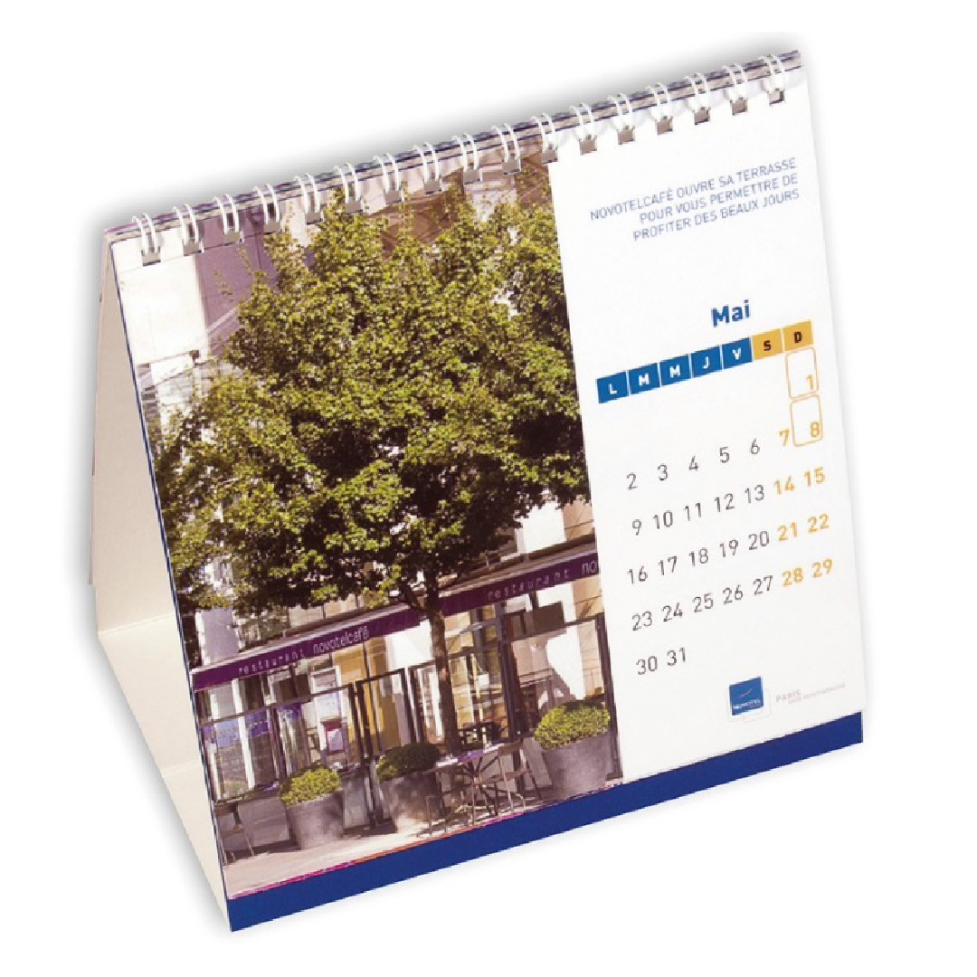 Calendario personalizado de sobremesa 