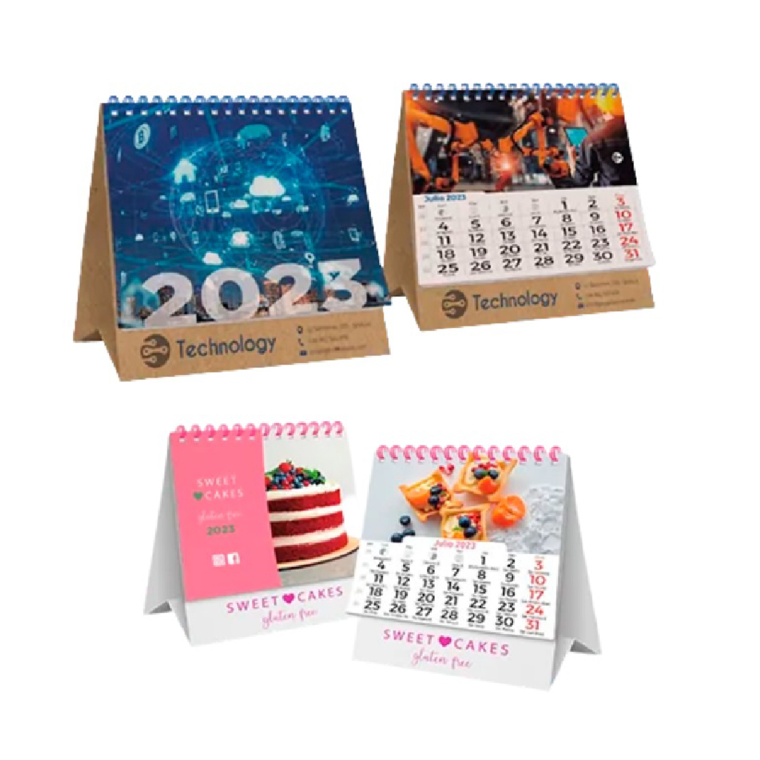 Calendario personalizado de sobremesa 