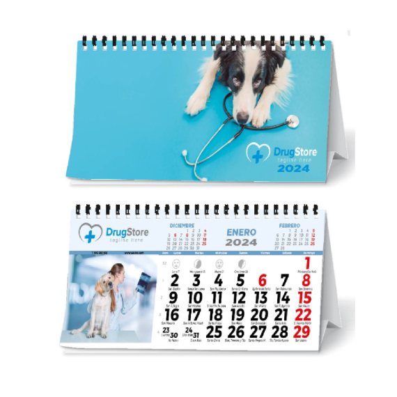 Calendario personalizado de sobremesa