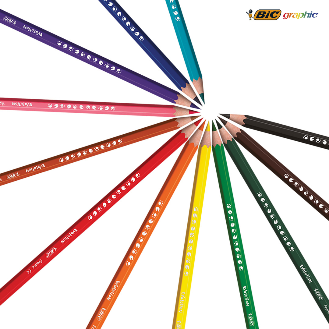 BIC® Kids Evolution® Set de colores x12