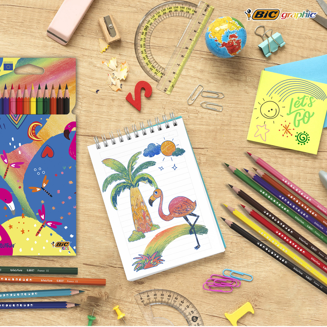 BIC® Kids Evolution® Set de colores x12