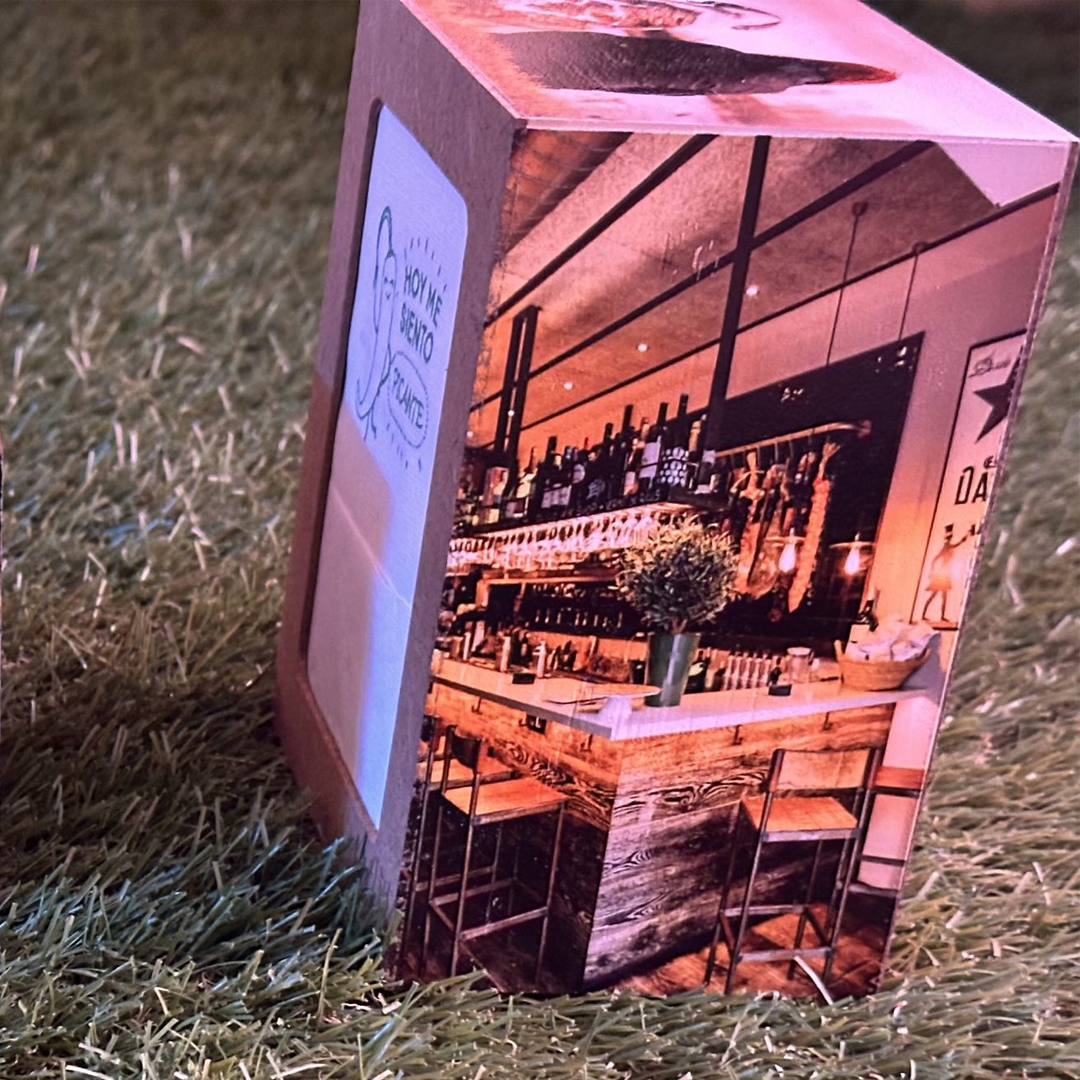 Servilletero Cubo en madera