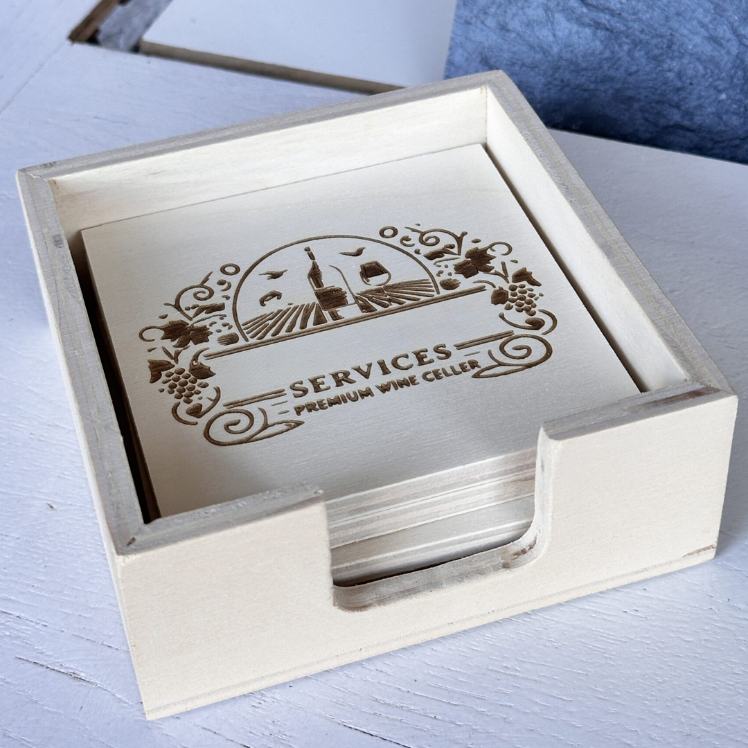 Posavasos madera 10 cm PosaBox