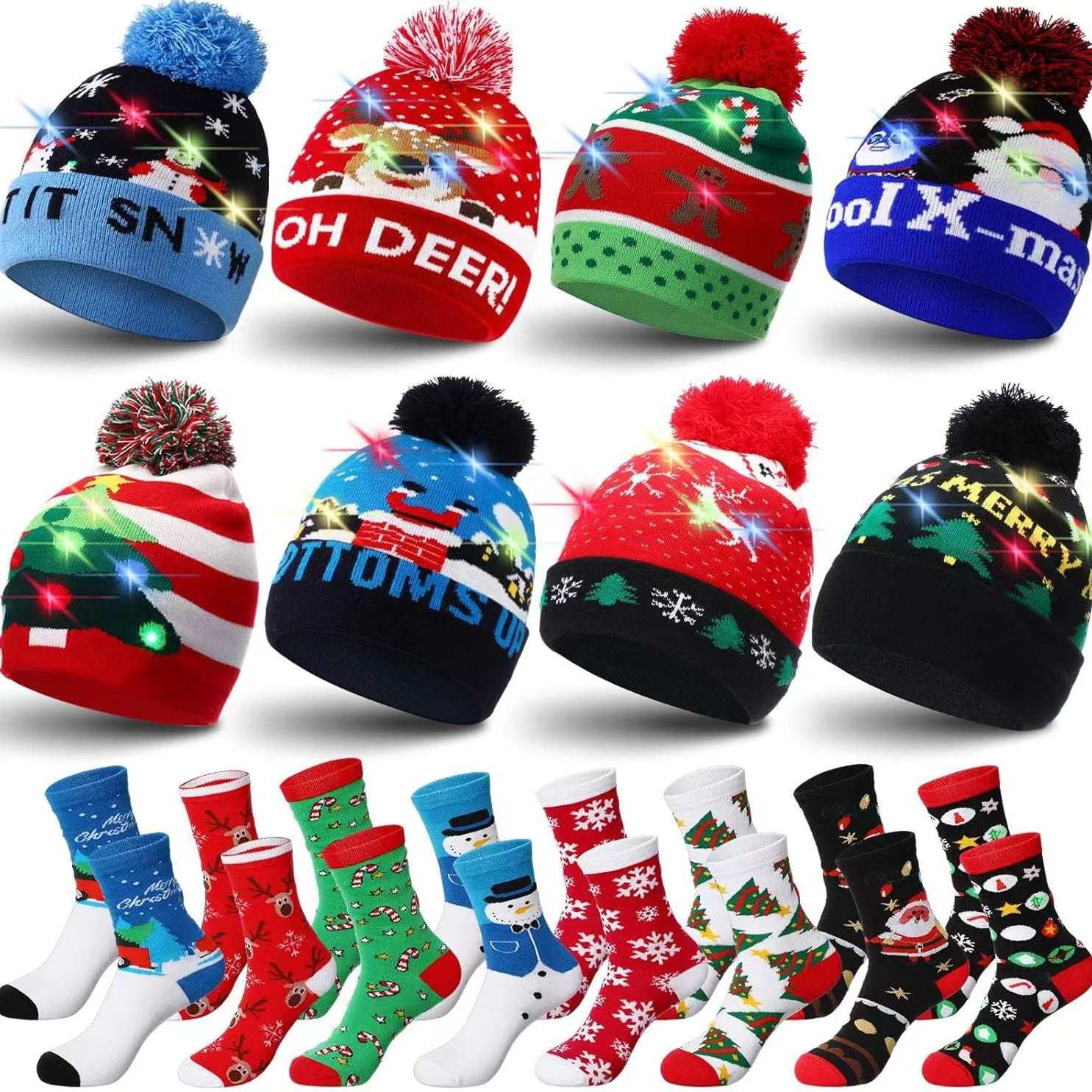 Gorros y Calcetines de Navidad a medida