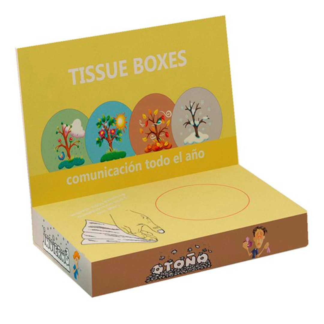 Caja de pañuelos rectangular