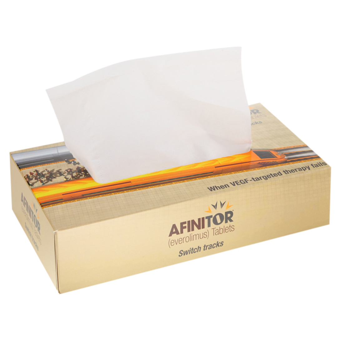 Caja de pañuelos rectangular