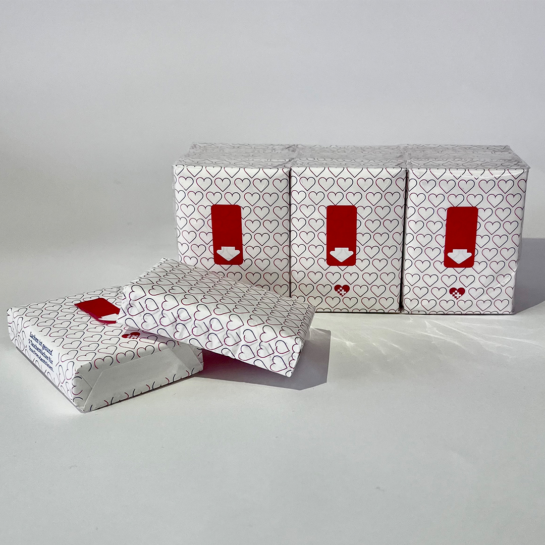 Paquetes de pañuelos de bolsillos personalizados