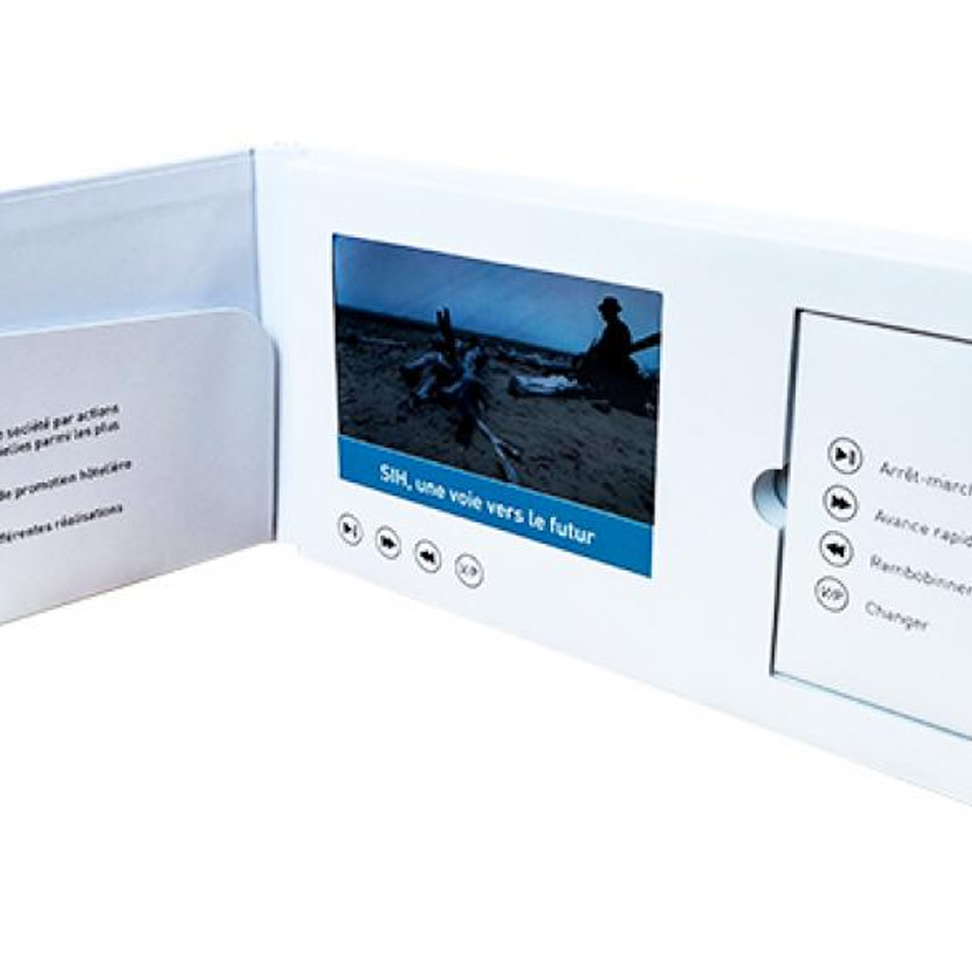 LCD video brochure