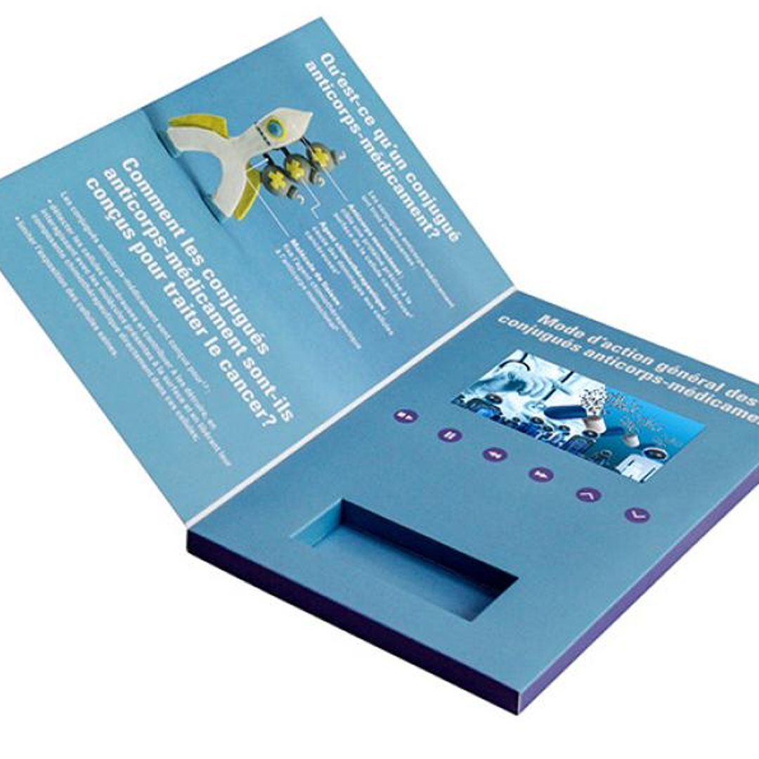 LCD video brochure