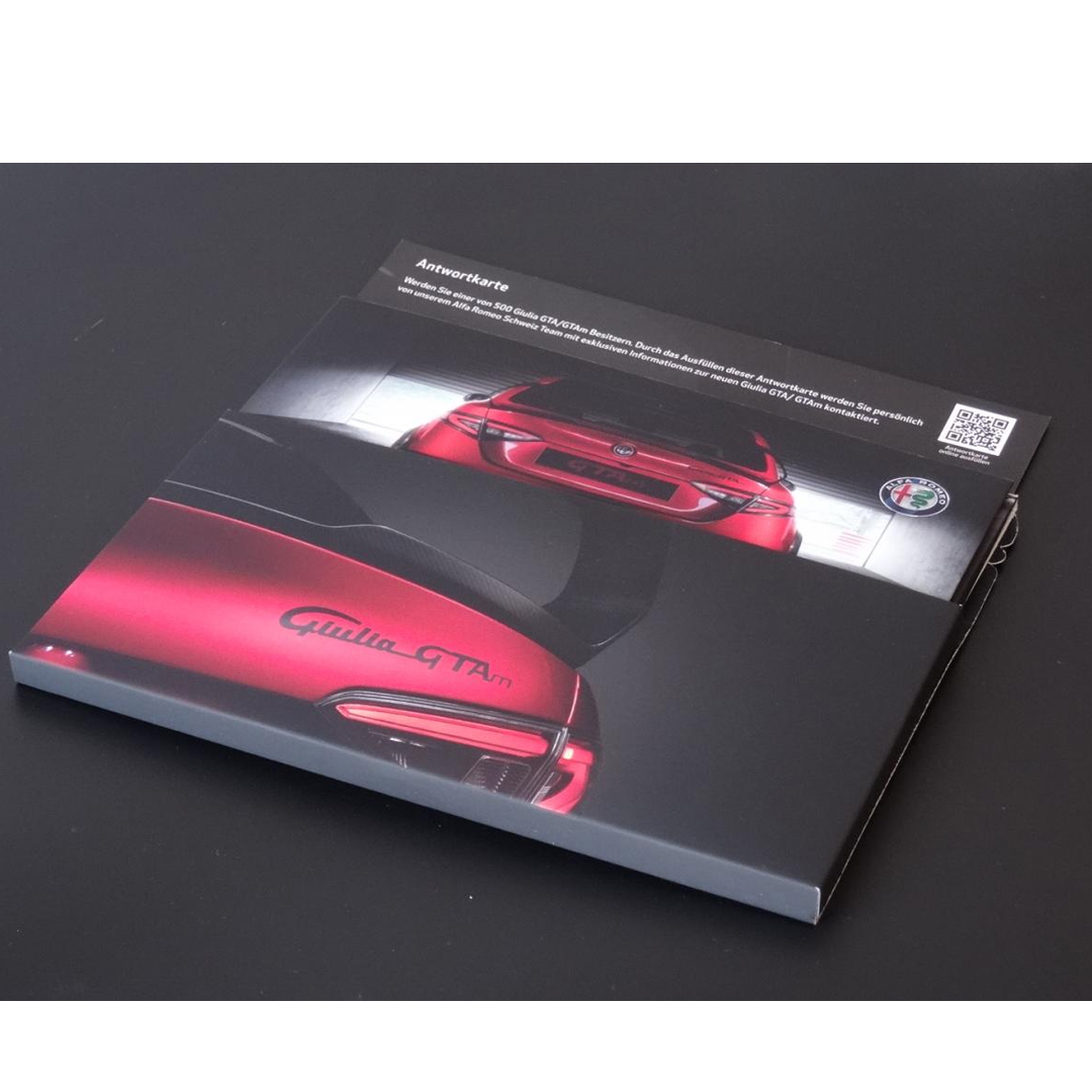 Invitation folder with audio and LED backlighting