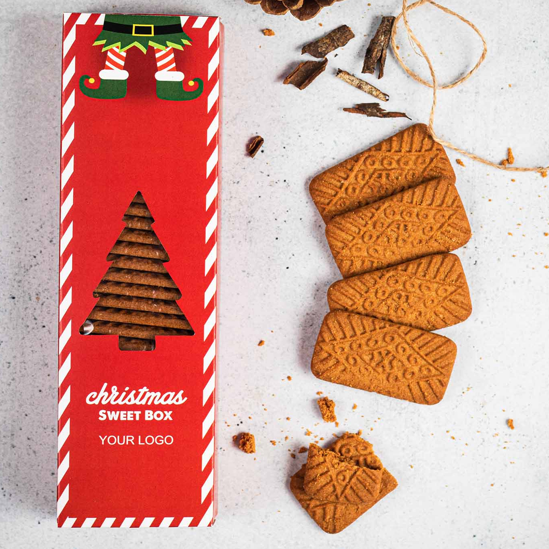 Promotional caramel and spice cookies