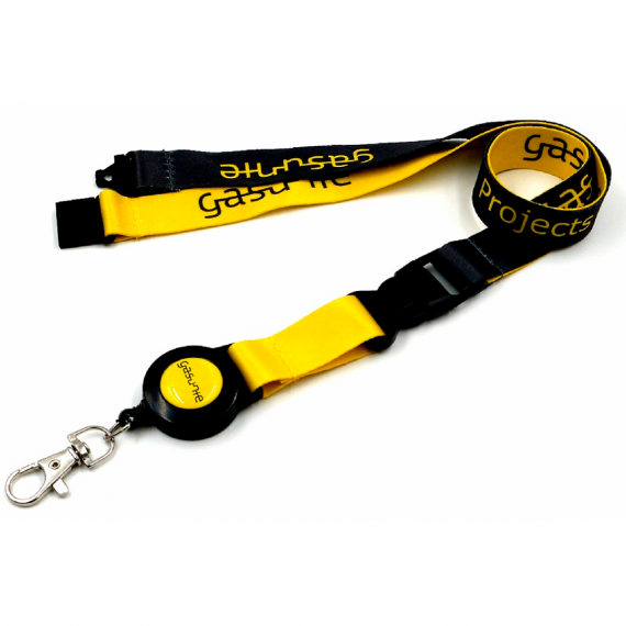 Lanyard personalizado con yo-yo retráctil para colgar acreditaciones,  tarjetas o llaves