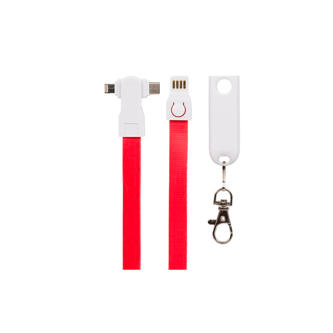 Lanyard Cable Cargador 3 En 1