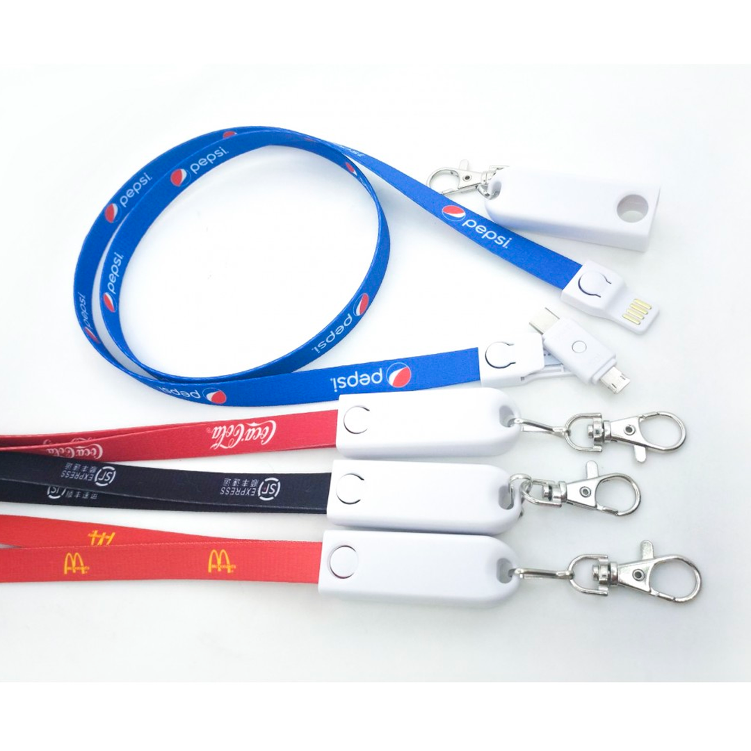 Lanyard Cable Cargador 3 En 1