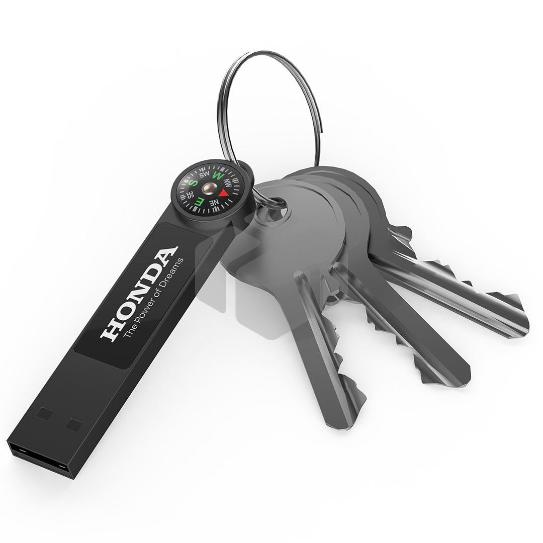 Memoria USB de metal con LED y Brújula