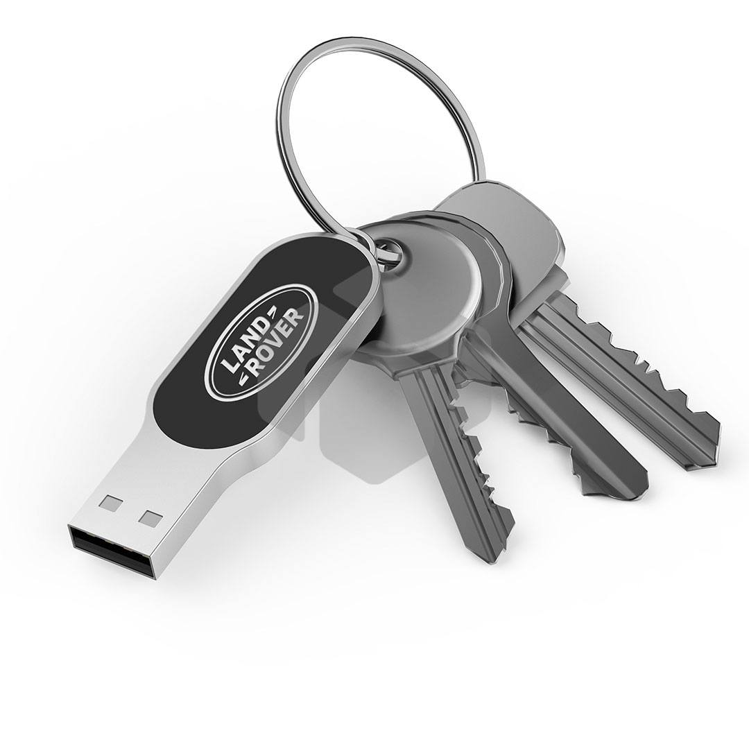 Memoria USB en forma de elipse con luz LED