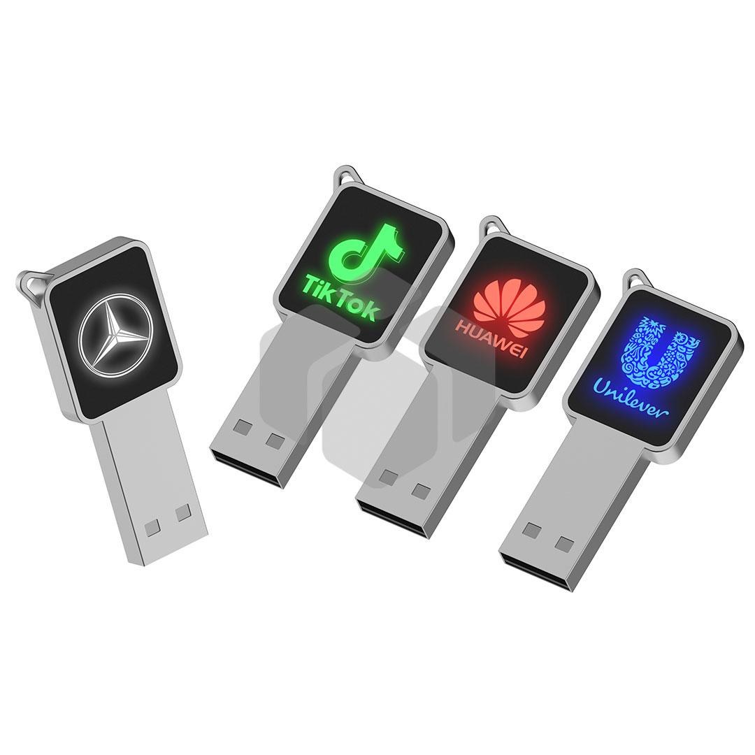 Mini memoria USB en forma de llave con LED