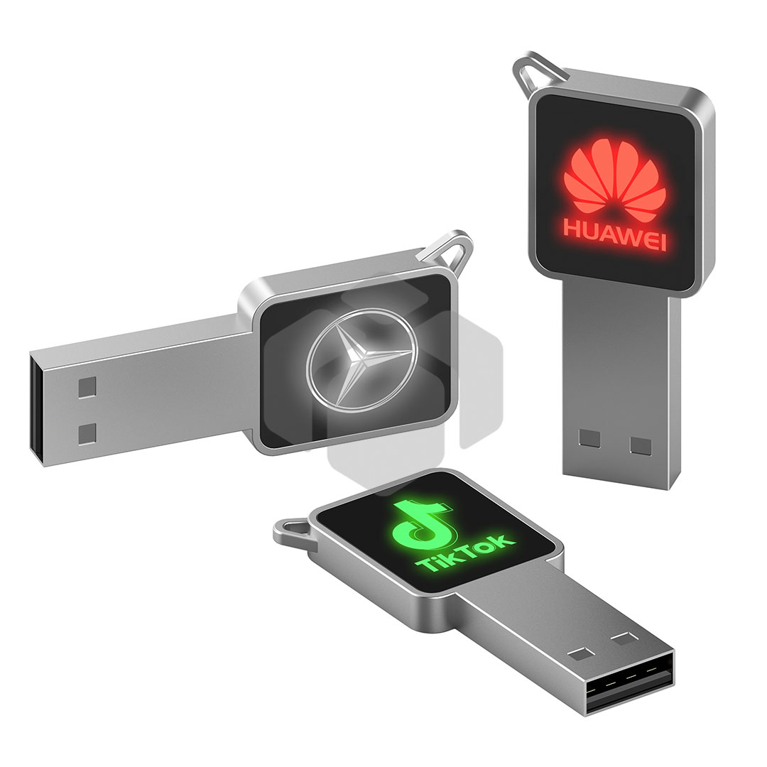 Mini memoria USB en forma de llave con LED