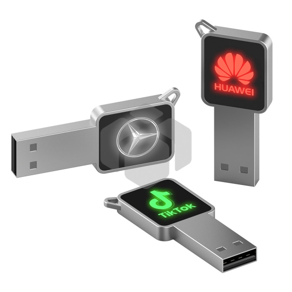 Mini memoria USB en forma de llave con LED