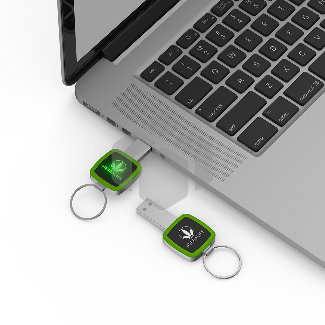 Memoria USB con Llavero y LED